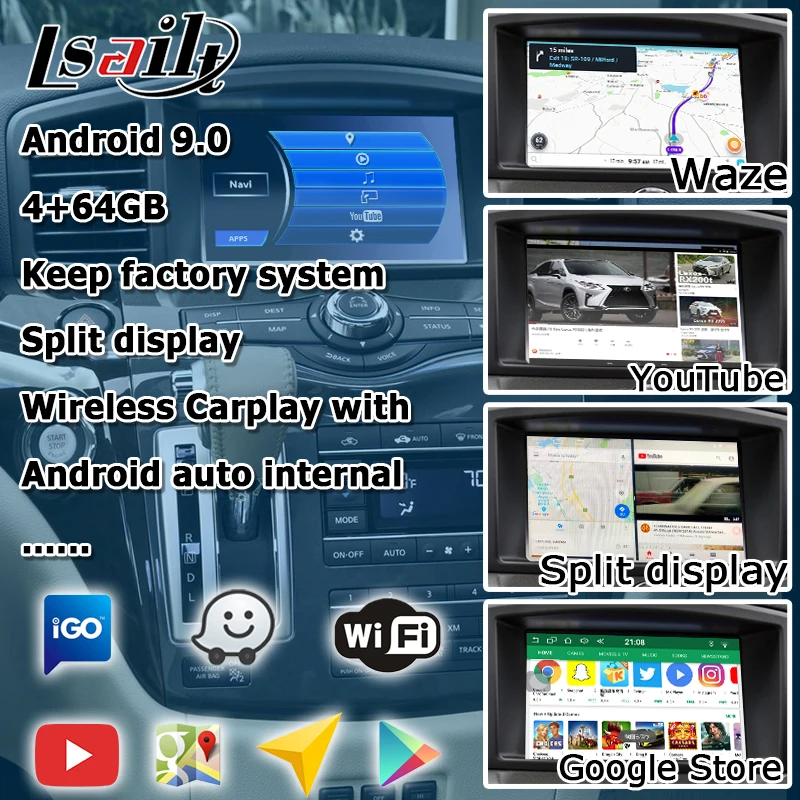 Интерфейс Android / carplay для Nissan Quest Elgrand E52 2011 2017 видеоинтерфейс с патрульным Pathfinder 370z