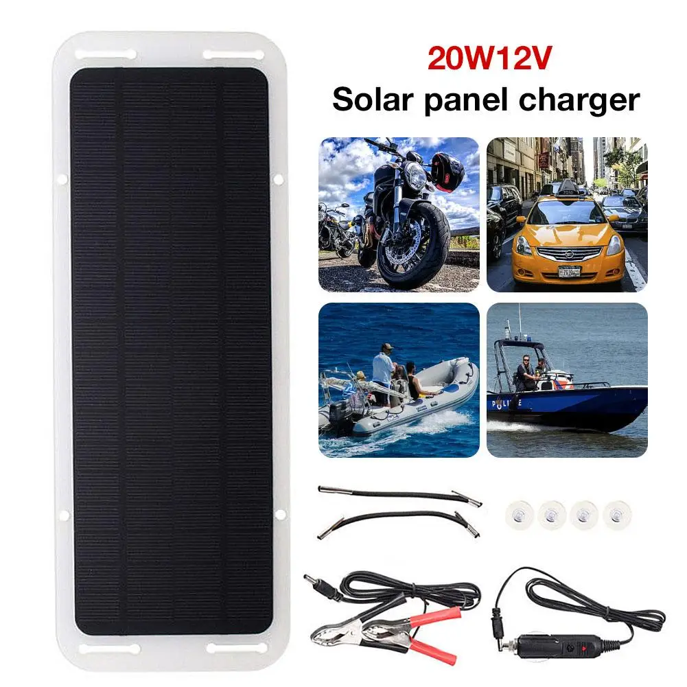 Портативное зарядное устройство на солнечной батарее 20W12V | Электроника