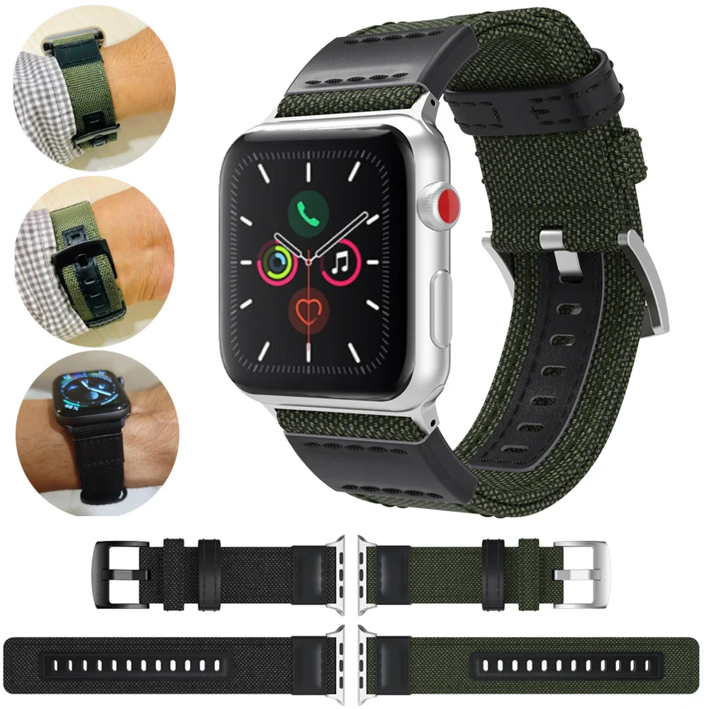 Ремешок из натуральной кожи для Apple Watch Series 5 4 42 мм 44 мм|Ремешки часов| |