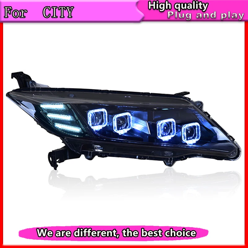 

Car Styling for Honda City Headlight 2015 2016 2017 LED Headlight LED DRL LED Matrix Lens turn light