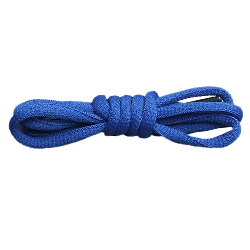 Royal blue 1 пара мужские женские цветные эластичные круглые шнурки для ботинок детские мокасины для взрослых шнурки 19 цветов - Цвет: Royal blue