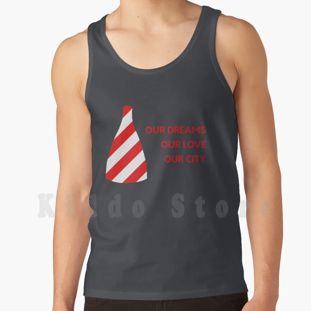 

Dreams , Love & City Red And White Bottle Kiln Original Gift Design Tank Tops Vest Sleeveless Position Transfers Odds