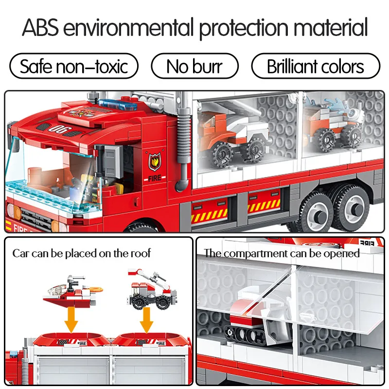 Городской полицейский пожарный автомобиль деформированный Робот строительные