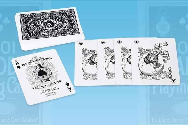 1001 ALADDIN игральные карты красный/синий/черный колода USPCC новое издание Волшебные