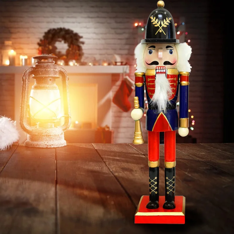 30CM Nutcracker Soldier Decoration Creative Gift Wooden Doll Handicraft Christmas Party Home | Дом и сад