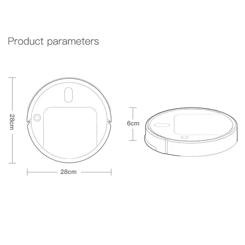 

1800pa Robot Vacuum Cleaner Humidifying Automatic Vacuum Cleaner Powerful Suction Sweep and Wet Mopping Cleaning Machine