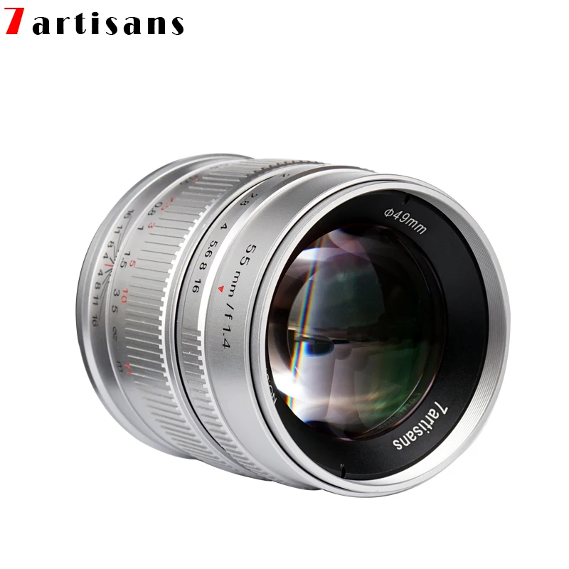 7artisans55MM F1.4 Большая диафрагма портретная ручная фокусировка объектив камеры для