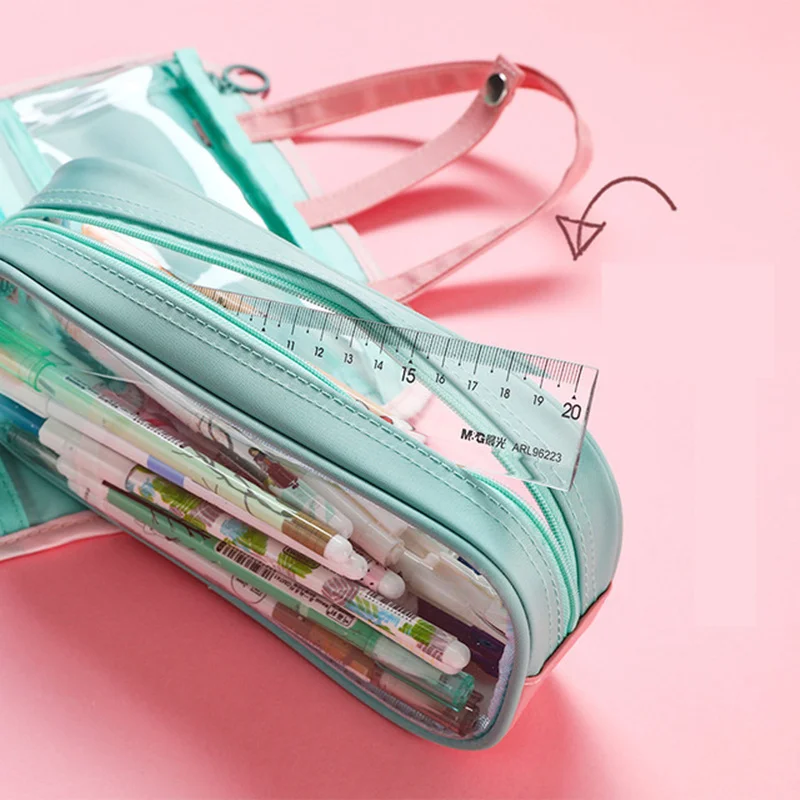 Карандаш Чехол Портативный большой емкости косметический ручка ящик мыть мешок