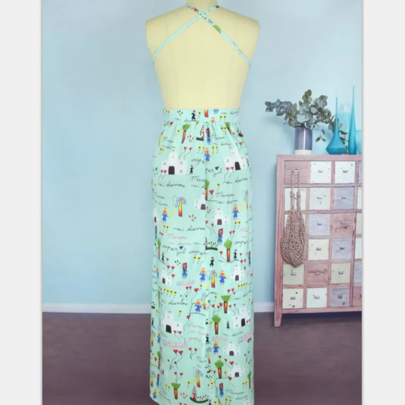 Платье в полоску для мамы и дочки коллекция 2020 года Летние Платья с цветочным