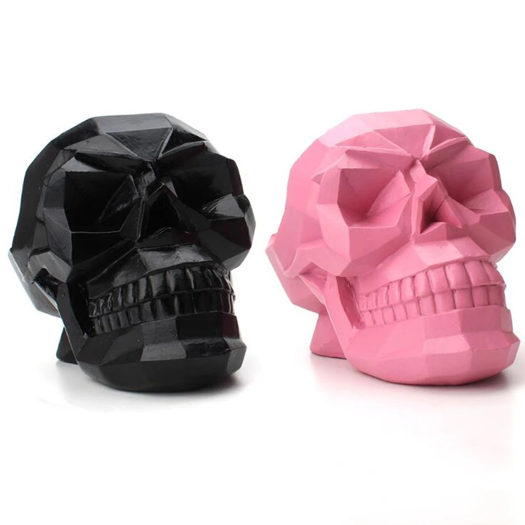 

Geometric Skeleton Skull 3D Candy Container Desktop Phone Display Stand Storage