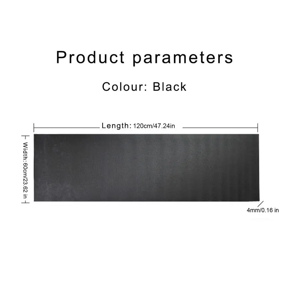 

180x60cm Exercise Mat Gym Fitness Equipment For Treadmill Bike Protect Floor Mat Running Machine Shock Absorbing Pad