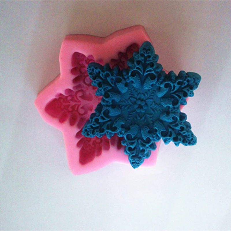 

Christmas Snowflake Shaped Silicone Mold Candle Making Handmade Clay Soap Gift Home Decoration Designer Diy Epoxy Resin Molds