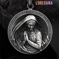 loredana christian image of the virgin mary prayer necklace n200
