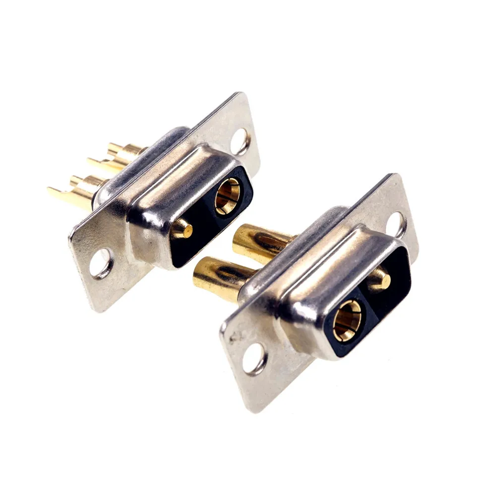 2 шт. разъем D Sub штекер 30 А большой ток контакта комбинированный 2V2 Золотой флэш