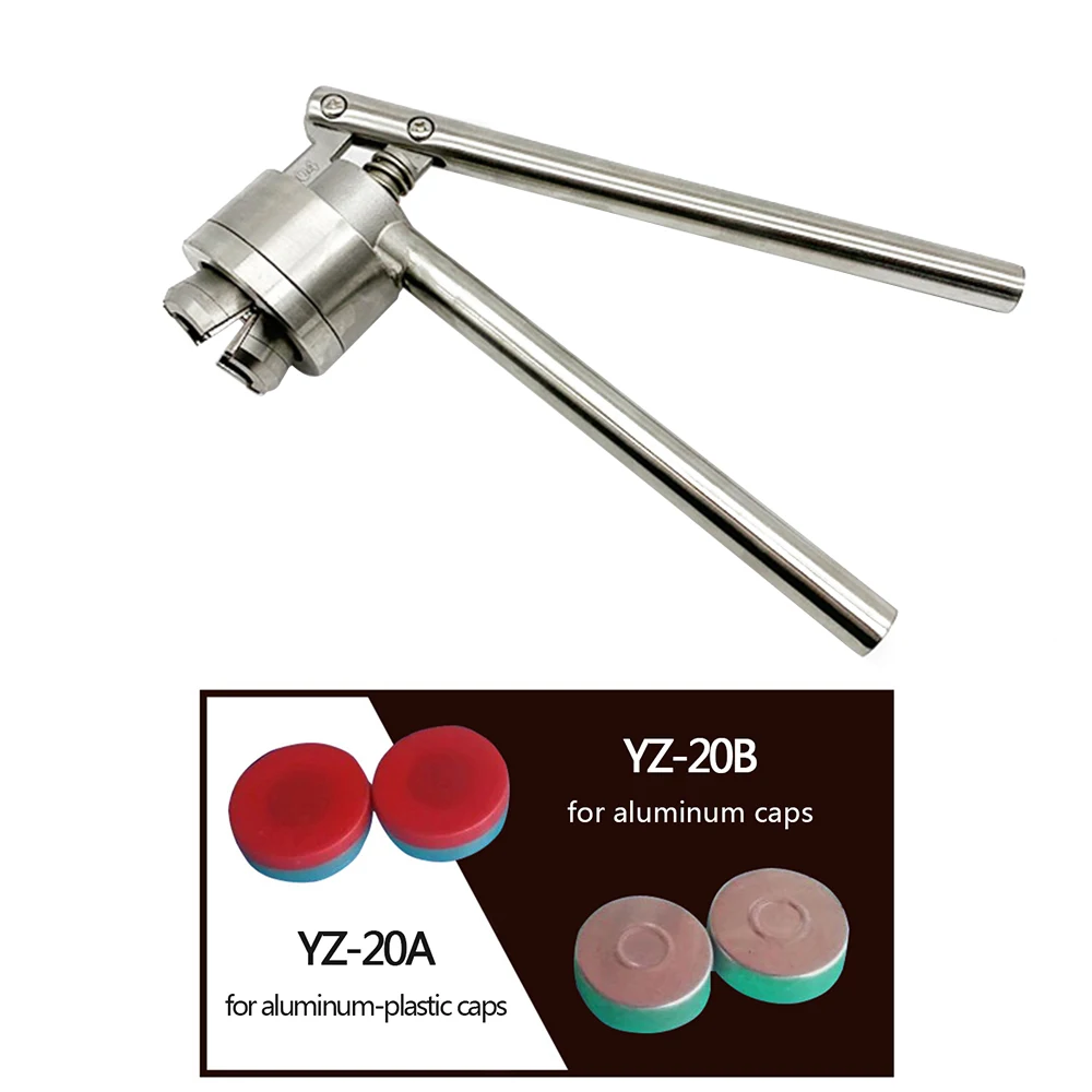 

1pc Capping Tools Stainless Steel Manual Vial Crimper Sealer Machine For Crimping 20mm Flip Off Cap
