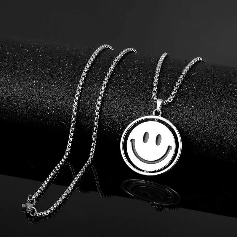 Новинка 2021 модные ювелирные изделия Корейская вращающаяся уличная смайлика