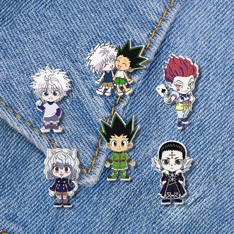 

Acrylic Badge New Hunter X Hunter Anime Peripheral Brooch Cartoon Trend Backpack Pin Accessories