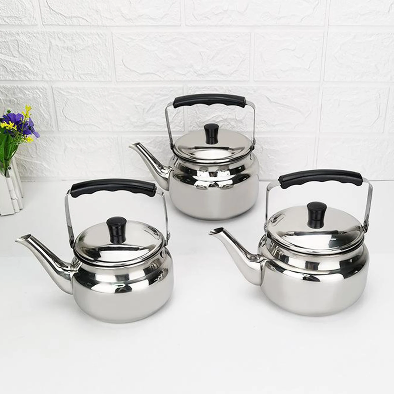 

0.8/1/1.5L Water Kettle Coffee Teapot Kettle Gas Stovetop Kitchen Utensils