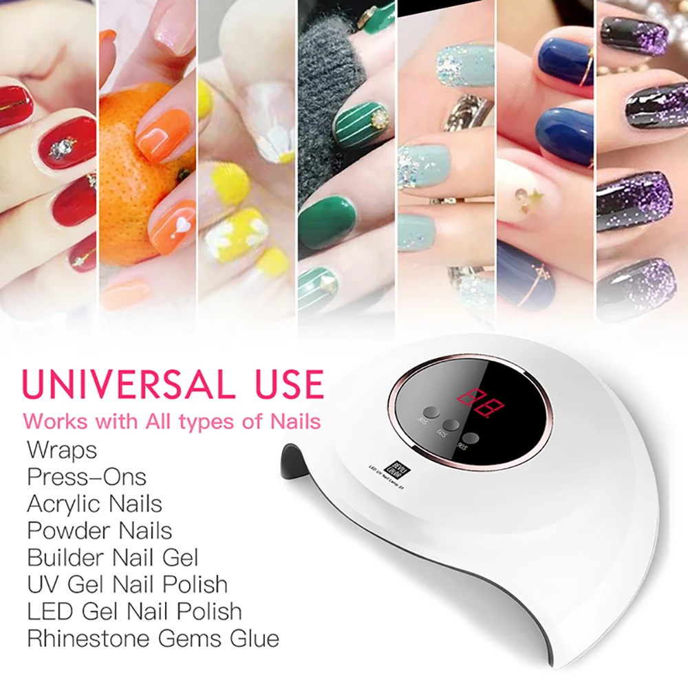 

36W Nail Lamp UV LED Lamp Nail Dryer For Curing UV Gel LED Gel Nails Machine 30s/60s/90s Auto Sensor Nail Art Tools