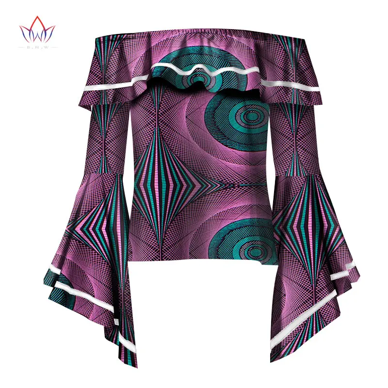 Модная женская рубашка BRW с Африканским принтом повседневный Топ длинным