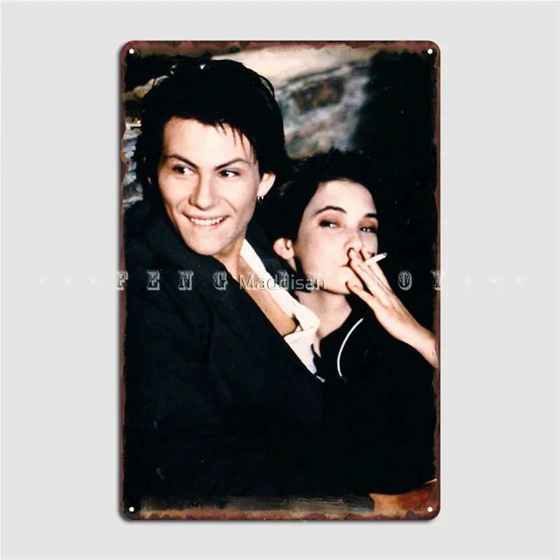"Heathers" Винона Райдер и Кристиан Слэйтер Металлический плакат Постер Кино Кухня Дом Персонализированная живопись Декоративный оловянный знак.