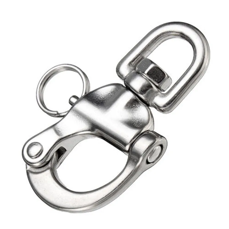 

1PCS 316 Polish Marine Sailboat Hardware Fender Hook Ship Accessories Stainless Steel Fender Hook Closed Open Type High Quality