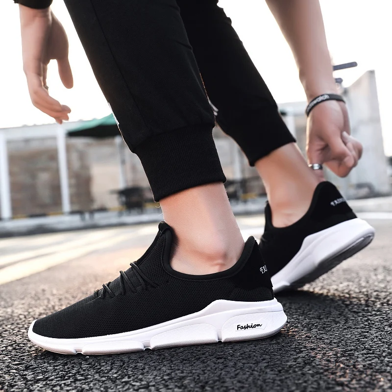 Мужская обувь для тенниса удобные дышащие кроссовки с ткацким плетением и