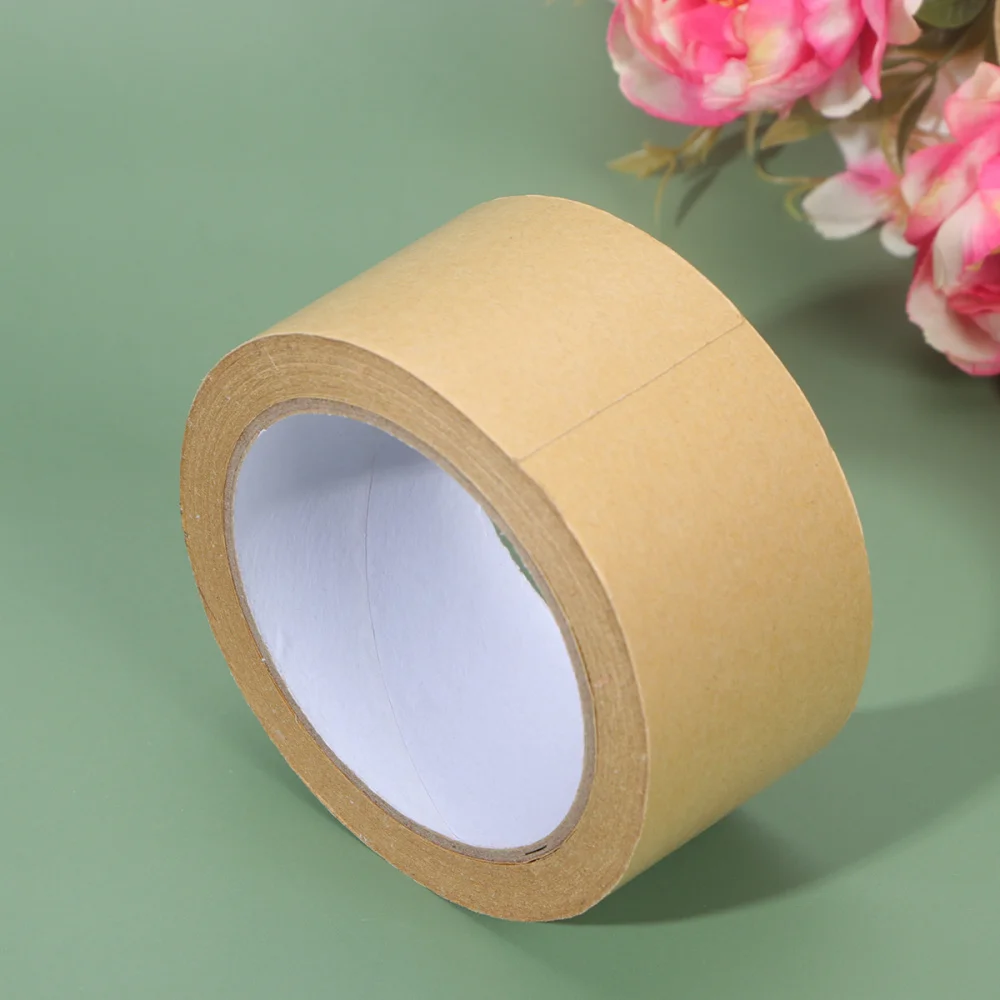 

5Pcs Kraft Paper Tapes Color Decorative Stickers Simple Tape Gift Packaging Band for DIY Craft (50mm Wide x 25m Long)