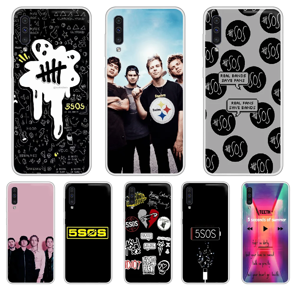 5 Seconds of Summer в стиле панк band телефон чехол для XIAOMI Redmi Note 3 4 6 7 8 9 9s Pro max 8T 4X прозрачный