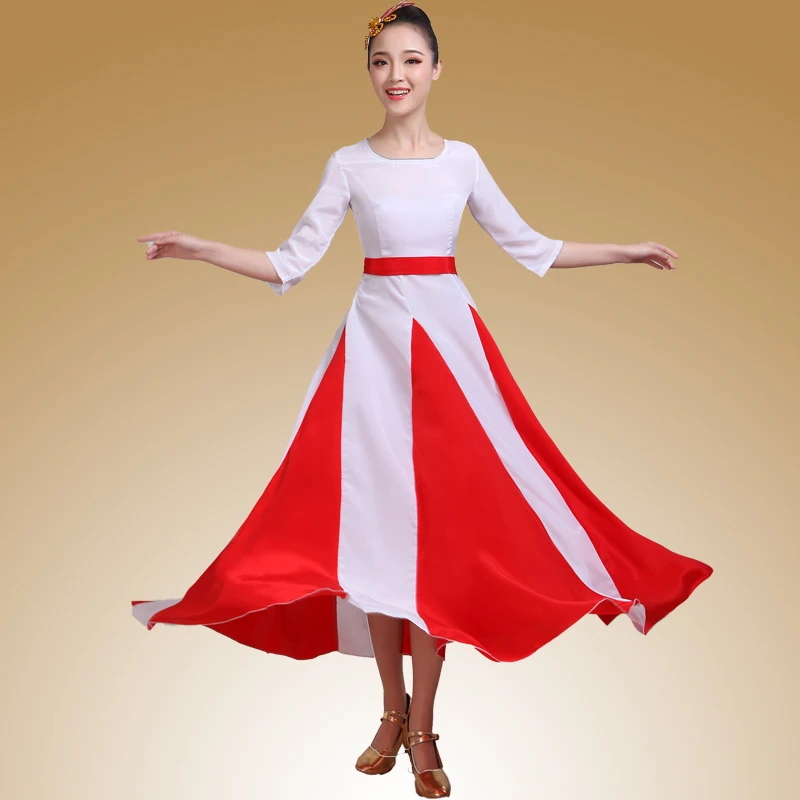 Платье для выступлений хора женское длинное платье хор сцены групповое пожилых