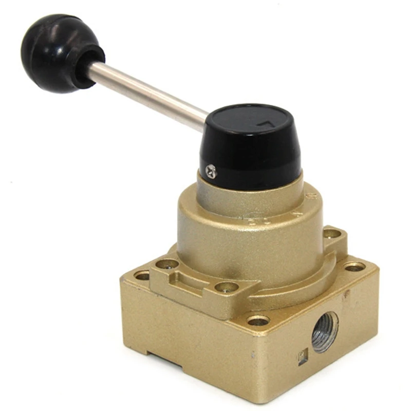 HV-200D 3-позиционный G1/4-дюймовый ручной рычаг клапан направленный механический