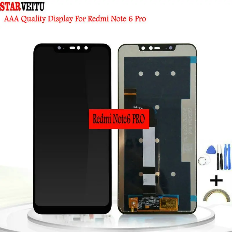6 26 &quotОригинальный дисплей для Xiaomi Redmi Note Pro ЖК с рамкой 10 сенсорный экран