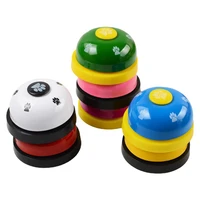 new cute fashion essential pet dog cat favorite training gadgets paw print bell pressing meal toy