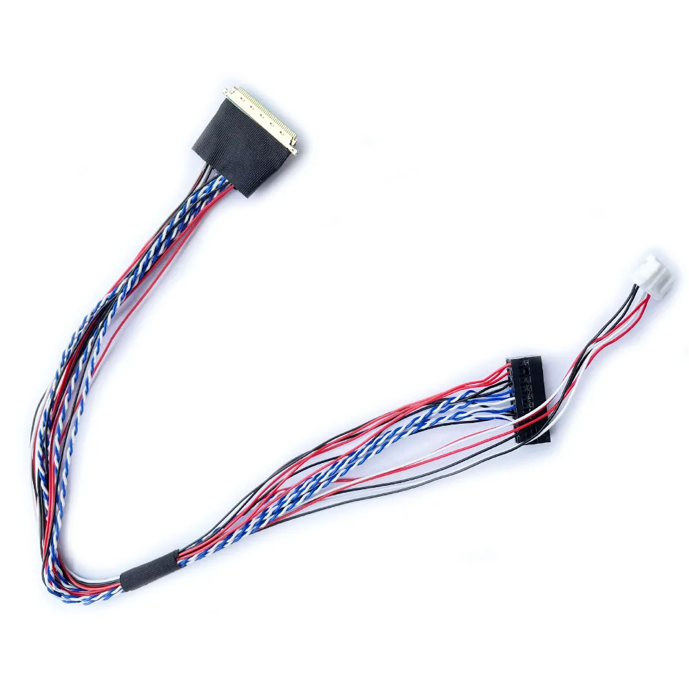 Кабель LVDS 40 контактов 1 канал 6 бит для экрана 15 дюйма I-PEX 20453 40P кабель ЖК-экрана 25