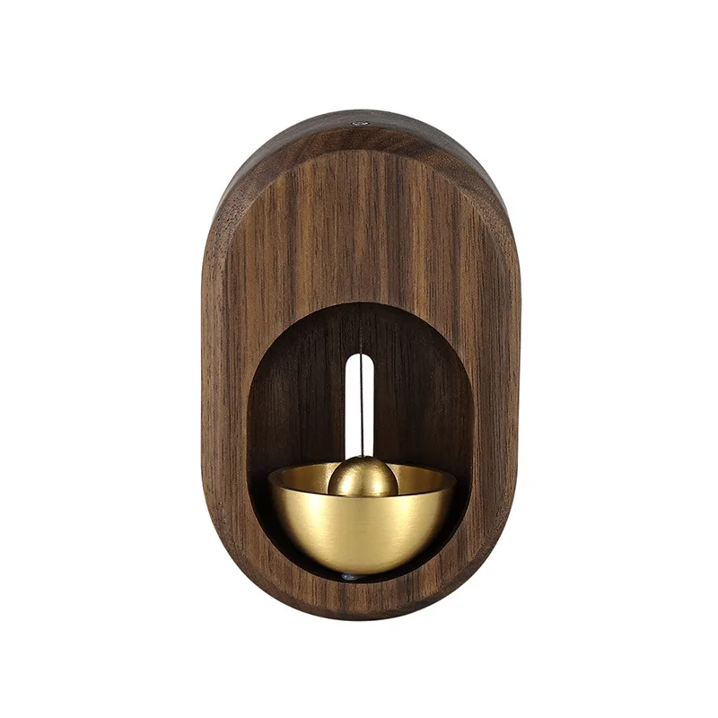 

2021 New Windbell suction door walnut refrigerator door creative door bell shop door door bell door vintage room decor