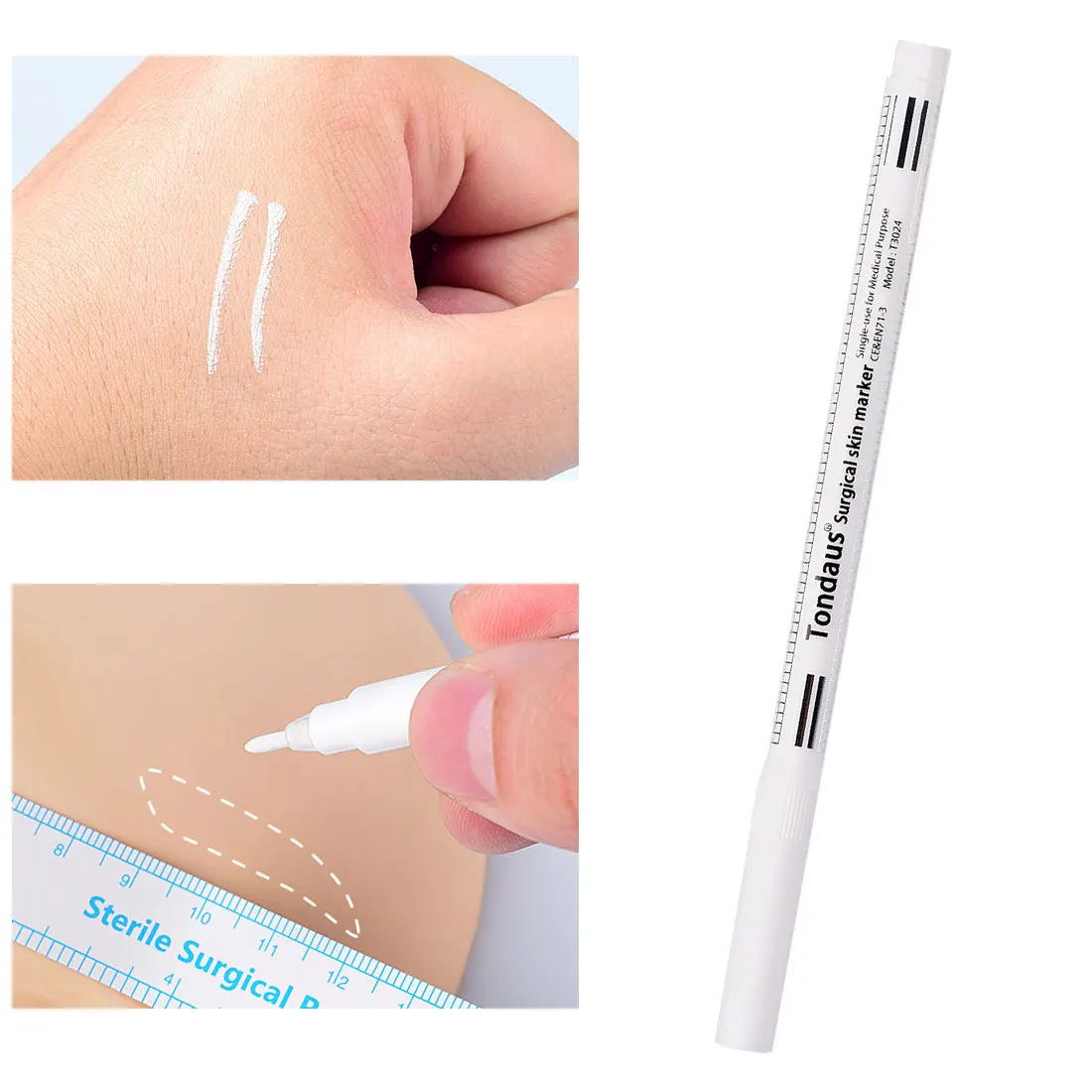 

Белые Хирургические брови татуировки кожи Маркер для белой доски аксессуары для микроволокна татуировки Маркер перманентный Красота маки...