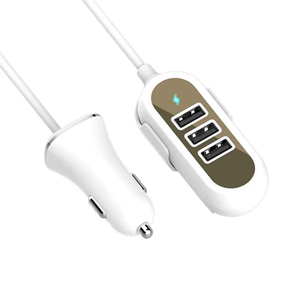 Автомобильный Универсальный зарядный usb-кабель MOSUNX 12-24 В 4 порта 25 Вт длина кабеля