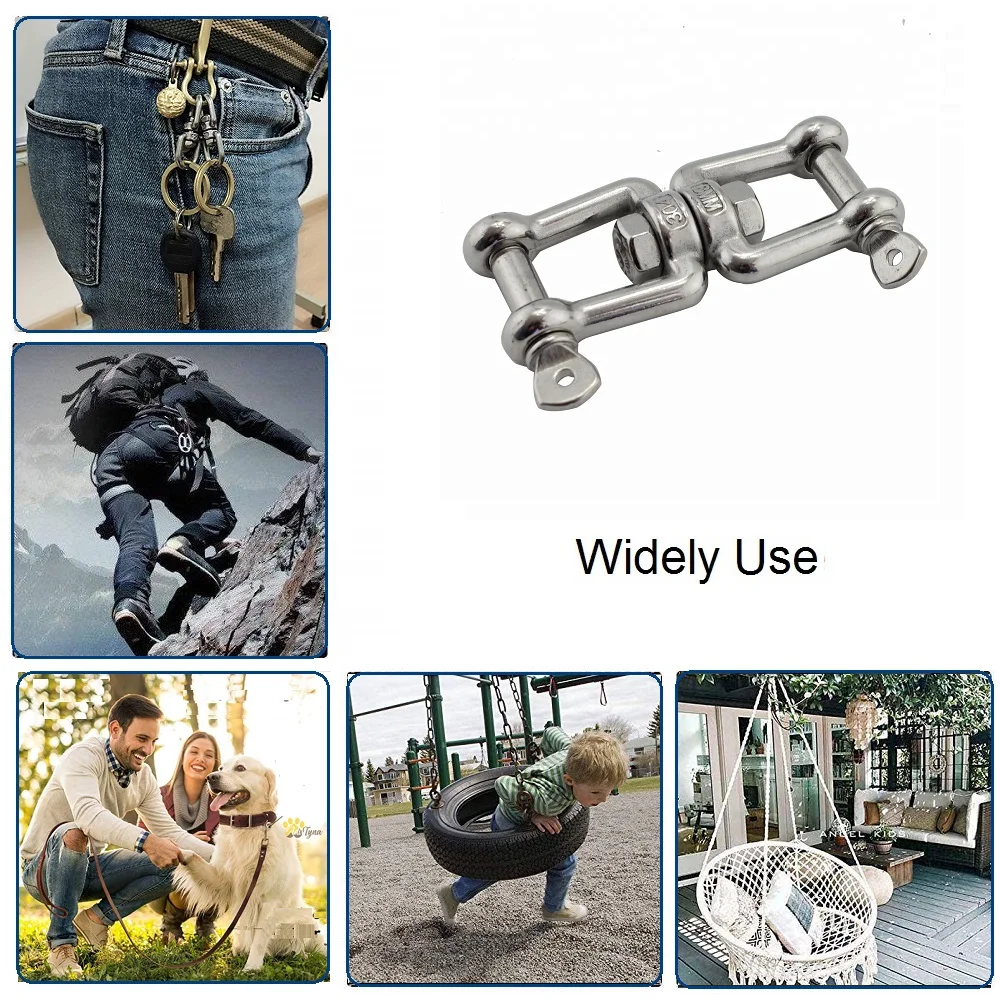 Челюстью и челюстью якорь поворотный 304 Нержавеющая сталь 4 мм 5 6 8 10 челюсти