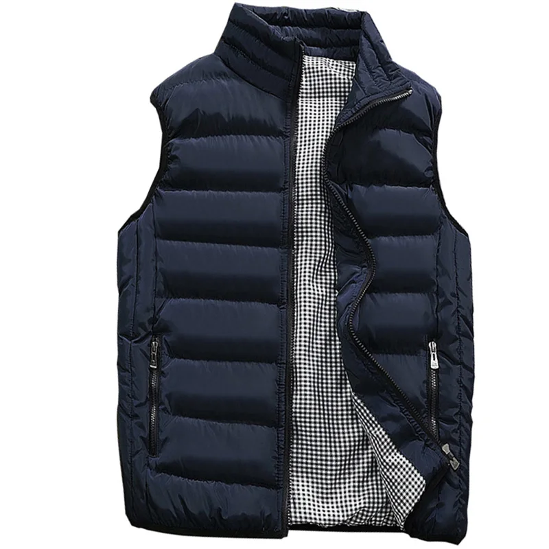 

Жилет мужской, осенне-зимний, теплый, без рукавов, 5XL, 2019
