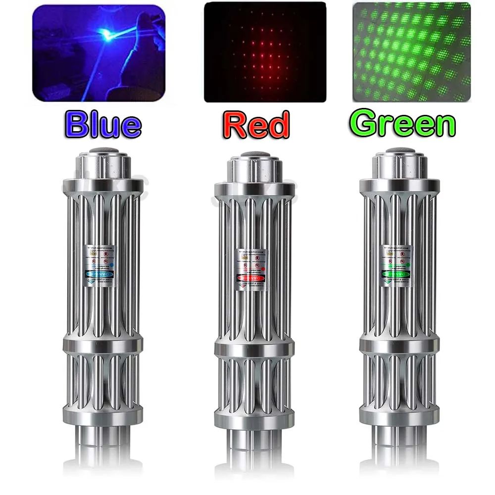 Высокомощная Синяя лазерная указка нм фонарик красный/зеленый/синий лазер
