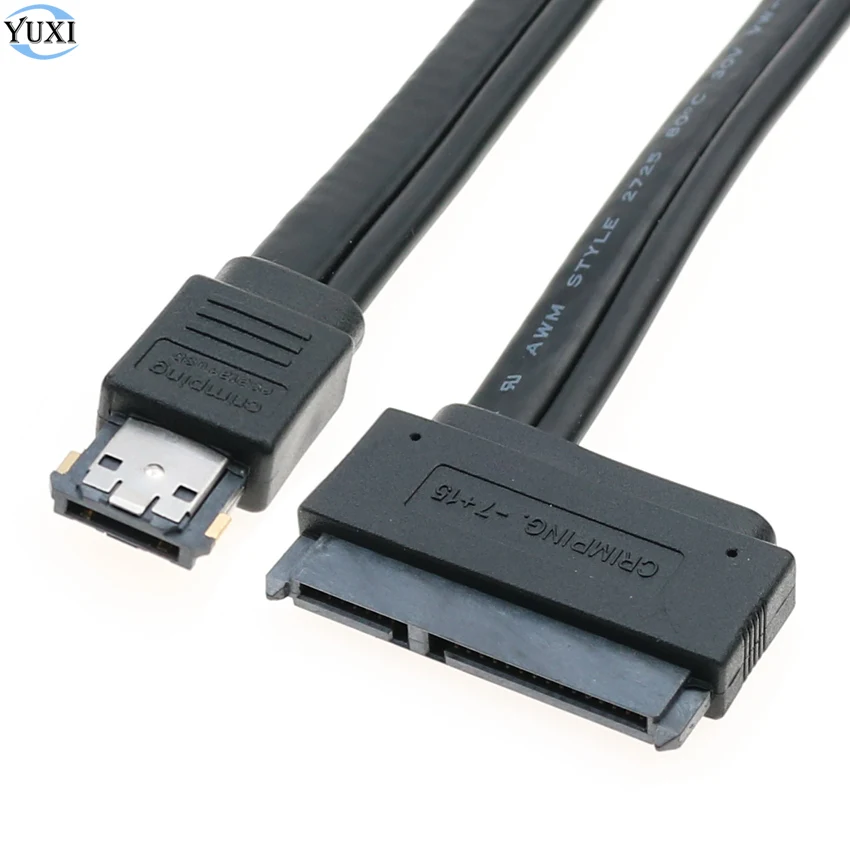 

Кабель YuXi eSATA USB, 0,5 м, 12 В, 5 В, 22 контакта, SATA