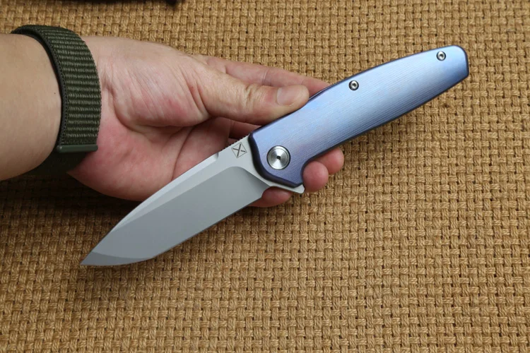 DICORIA YX750 складной нож шарикоподшипник VG-10 лезвие TC4 титановая ручка Кемпинг Охота Открытый suvival Карманные Ножи EDC инструменты