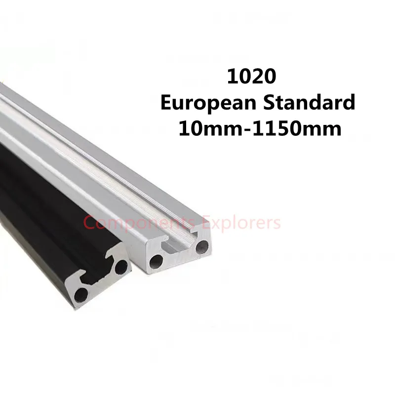 Arbitrary Cutting 1000mm 1020 European Standard Aluminum Extrusion Profile Black and silver for DIY 3D Printer | Обустройство дома