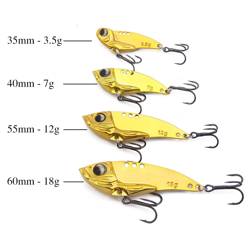 

Fishing Lure Vib Metal Sinking Bass Bait Weights 3.5-18g Articulos De Pesca Isca Artificial Lures For Carp Fish Saltwater Lures