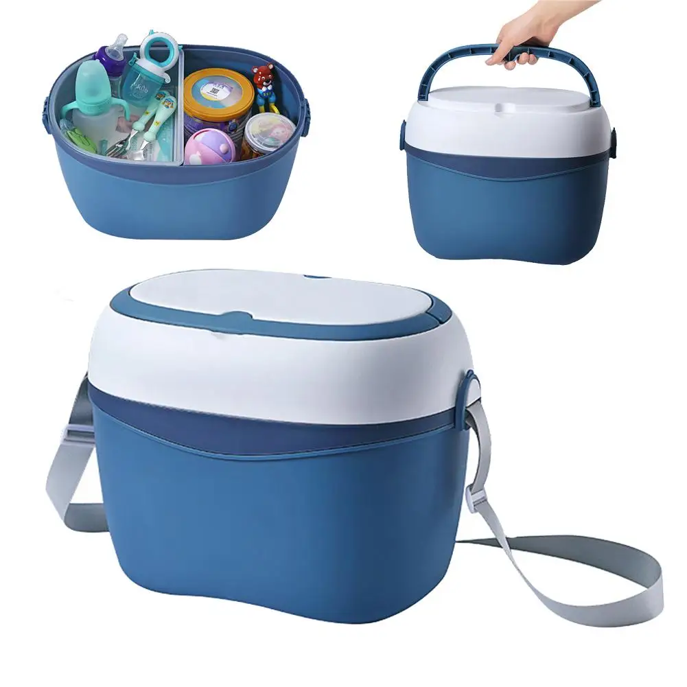 

Baby Milk Bottle Storage Box Feeding Bottle Organizer Portable Tableware Storing Box