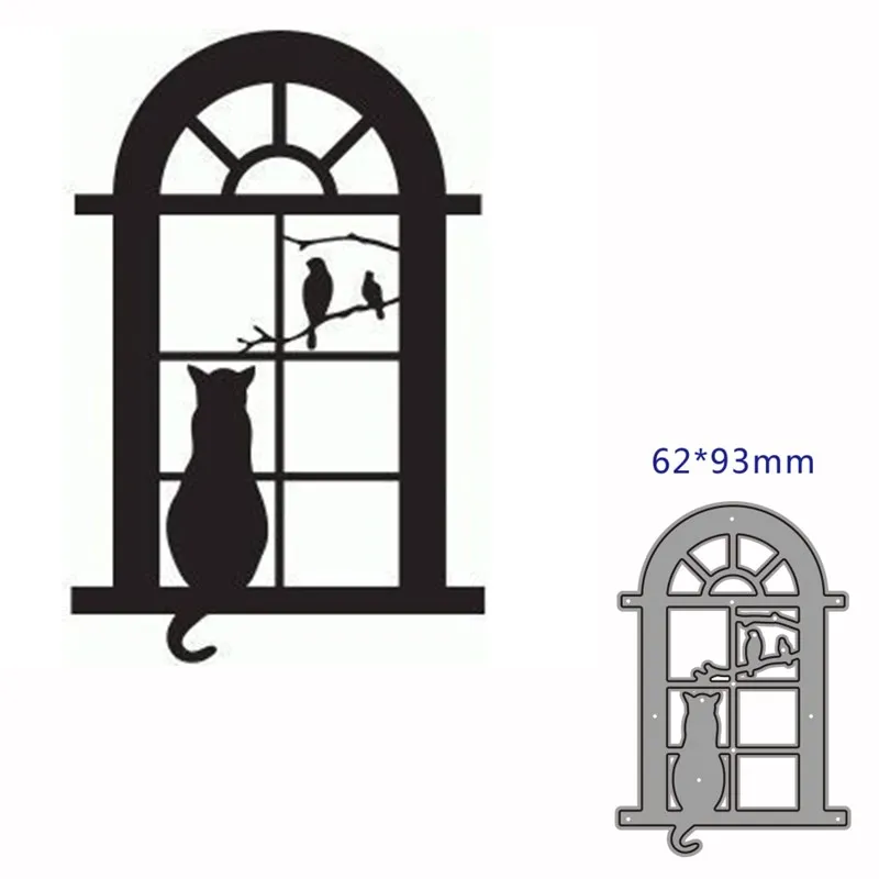 Металлические штампы для вырезания форма кошки птицы украшение скрапбукинга
