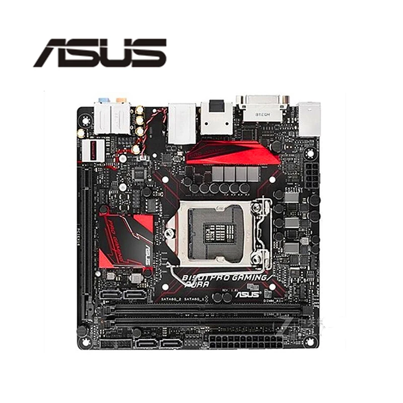 MINI ITX LGA1151 PCI E3.0 SATA3.0 для ASUS B150I PRO GAMING Keyboard/WiFi/Аура оригинальный использоваться