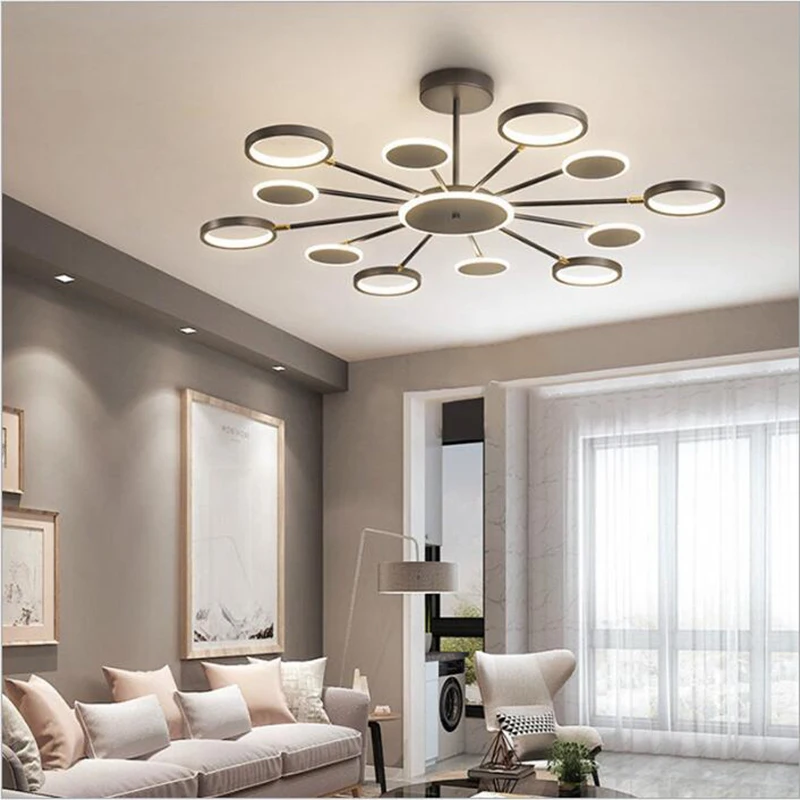 

Modern Ceiling Lights Gold Black Creative Living Dining Room Bedroom Kitchen Lamp Fixture Lighting Restaurant Nordic Luminaire