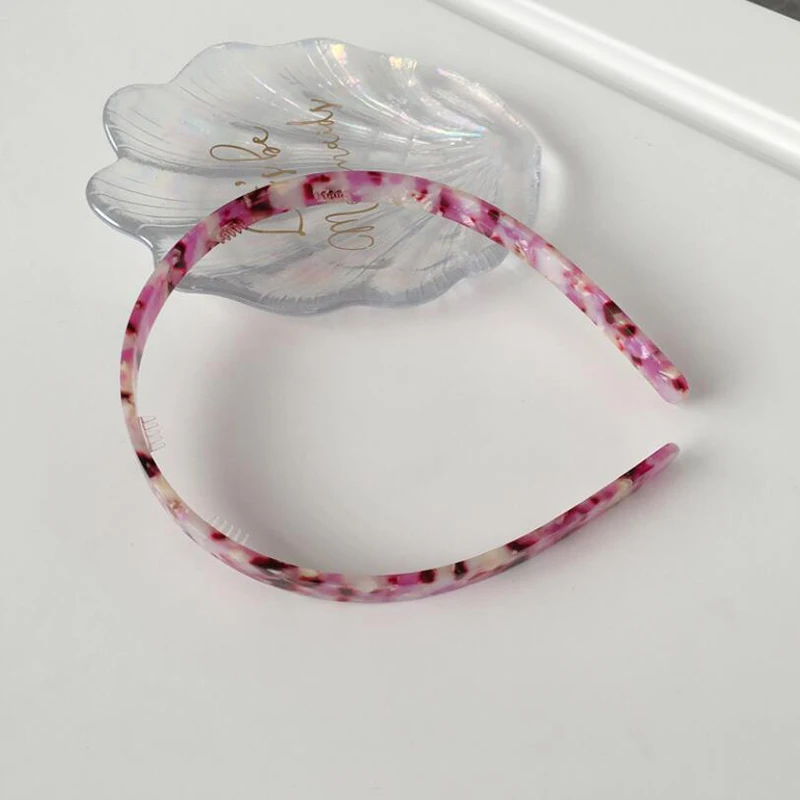 

New Women Elegant Black Brown Leopard Print Headband Simple Plastic Headband Head Hoop Hair Band Girls Hair Accessories