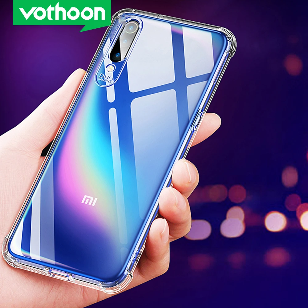 Прозрачный противоударный чехол Vothoon для Xiaomi Mi 8 se Lite 9 F1 прозрачный силиконовый